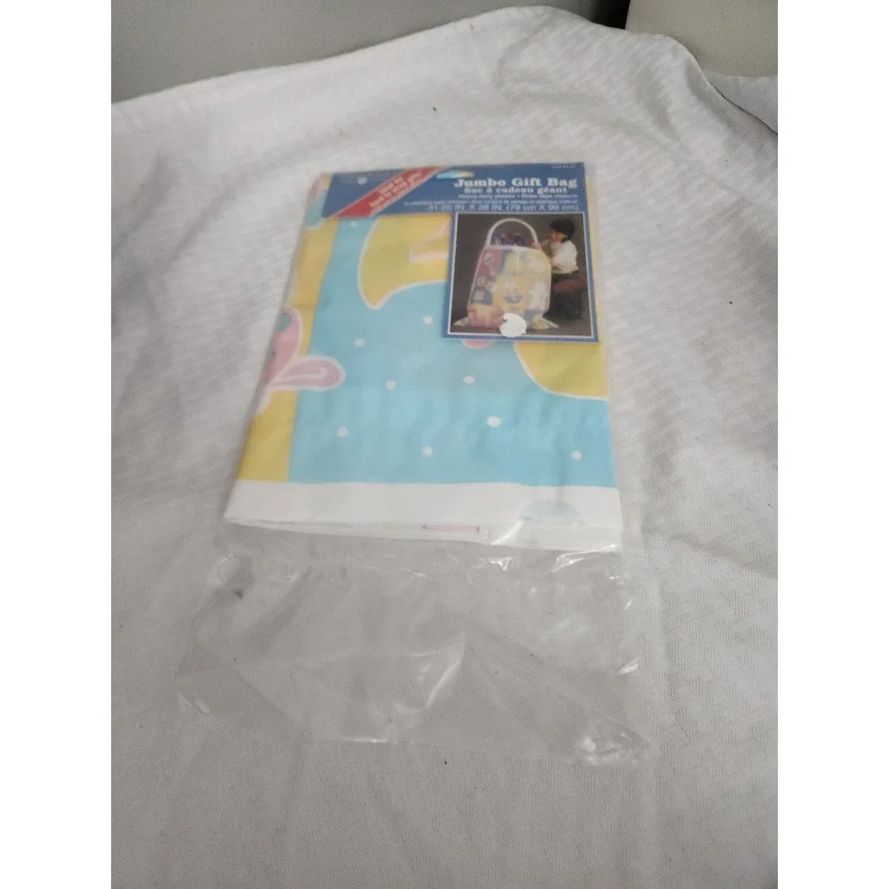American Greetings Jumbo Plastic Gift Bag Baby Shower Nursery 31.25 x 38 Inch